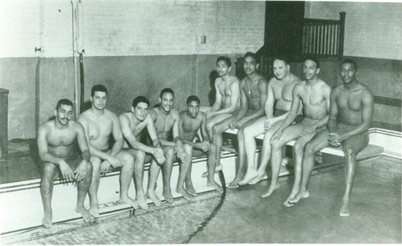 men swimming at the ymca